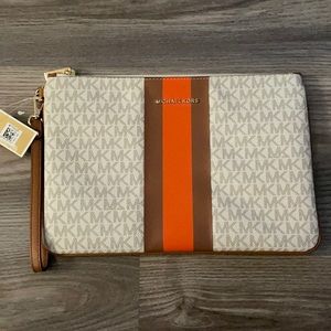 Michael Kors large zip pouch